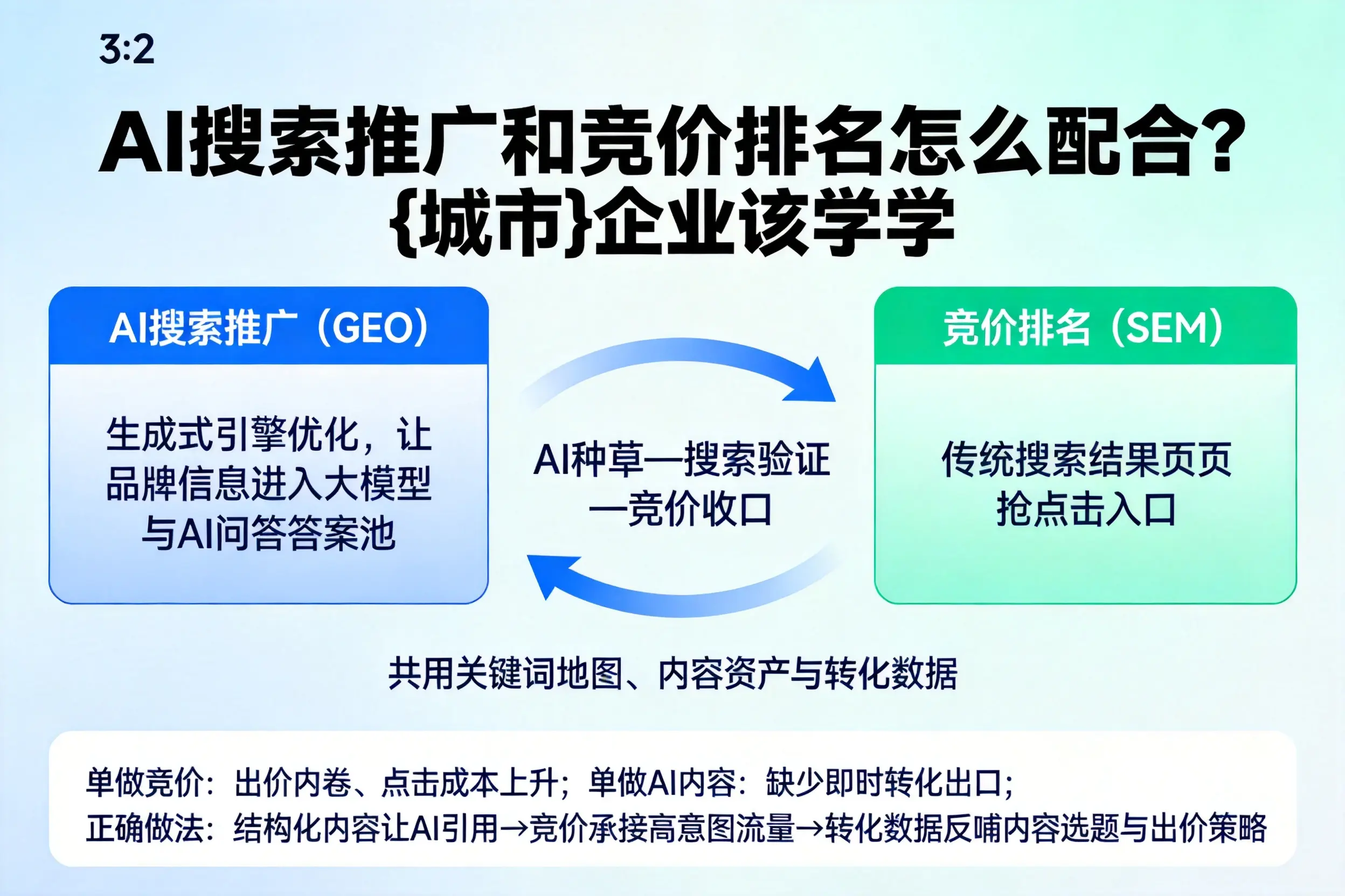 AI搜索推广和竞价排名怎么配合？江西企业该学学