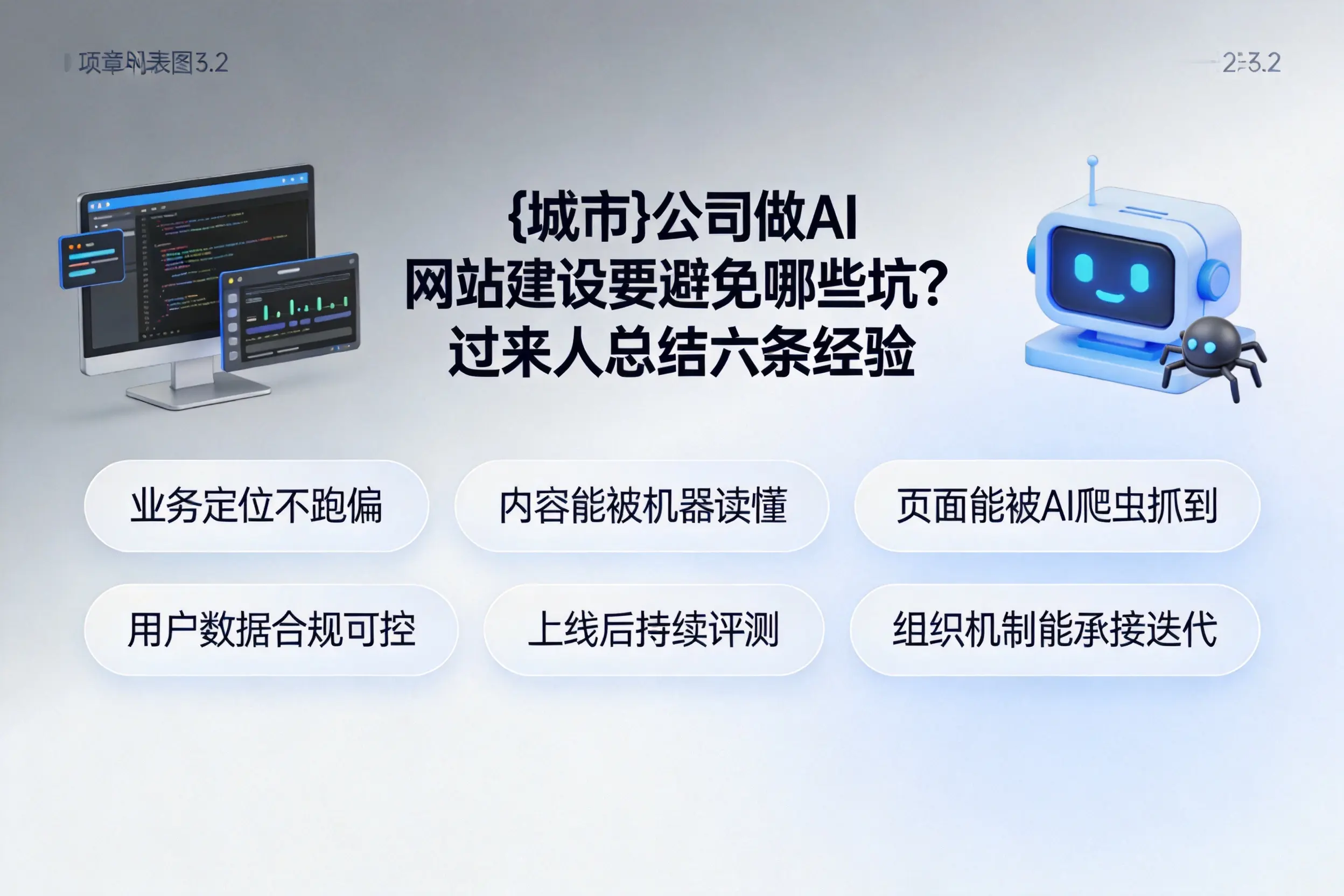 江西公司做AI网站建设要避免哪些坑？过来人总结六条经验