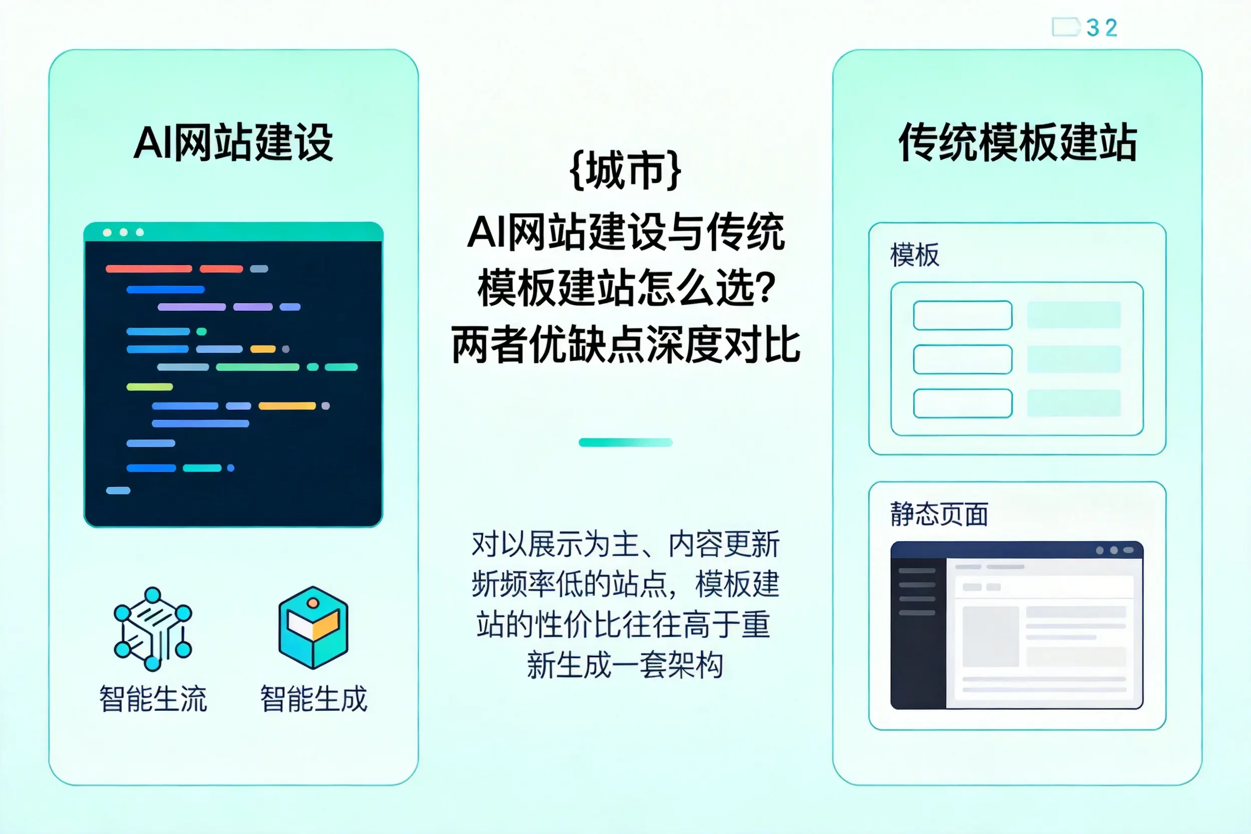 江西AI网站建设与传统模板建站怎么选？两者优缺点深度对比