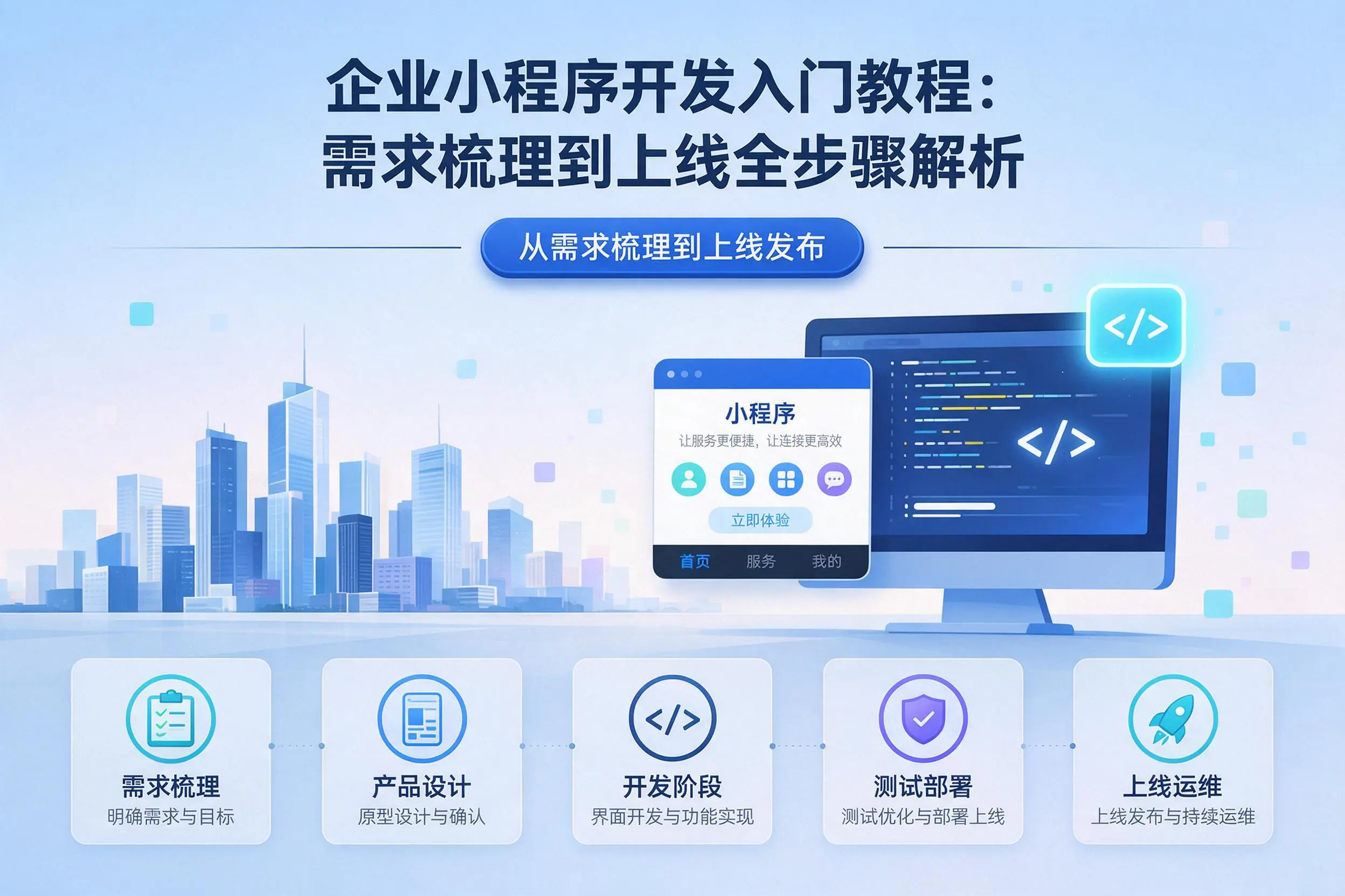 江西企业小程序开发入门教程：需求梳理到上线全步骤解析