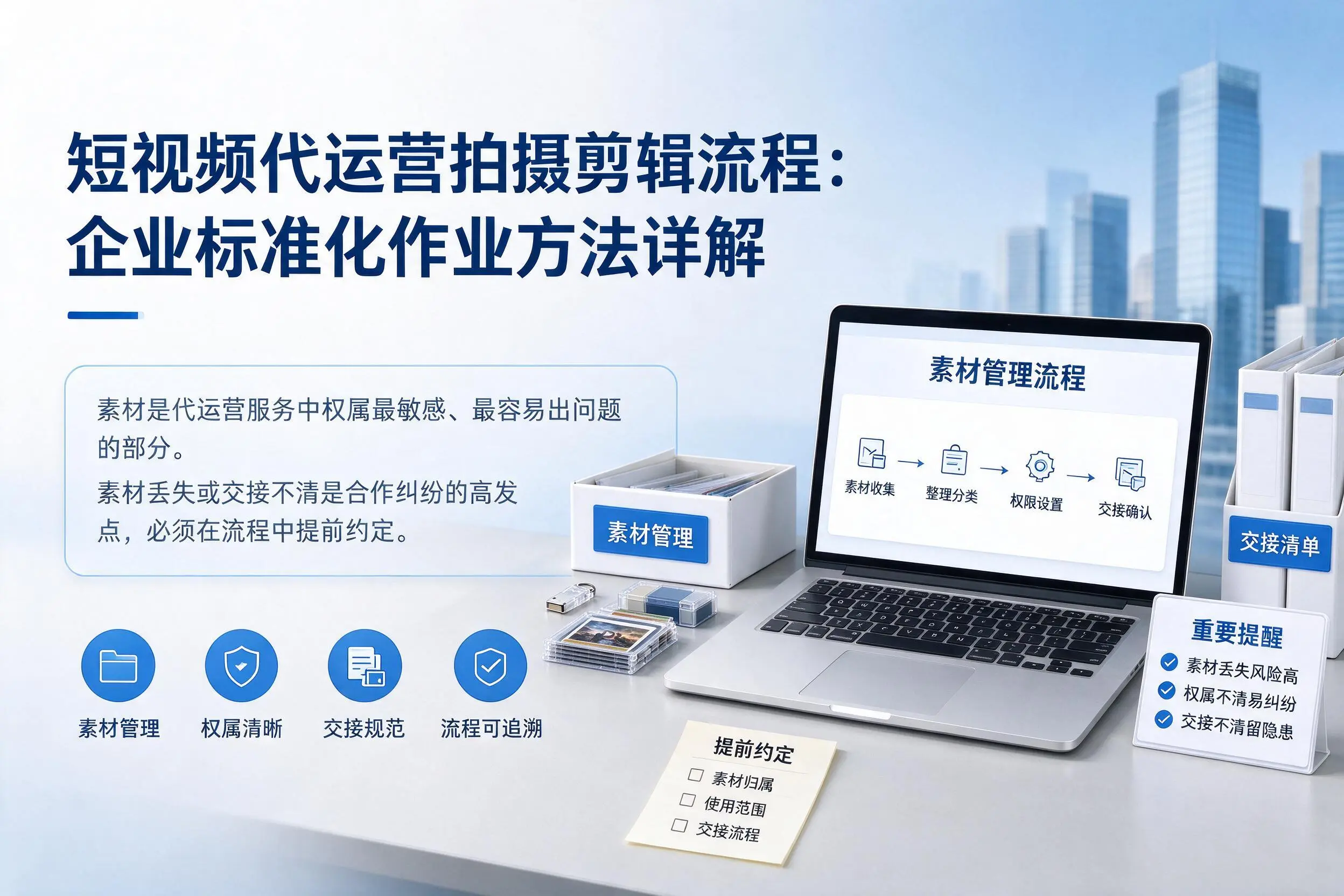 短视频代运营拍摄剪辑流程：江西企业标准化作业方法详解