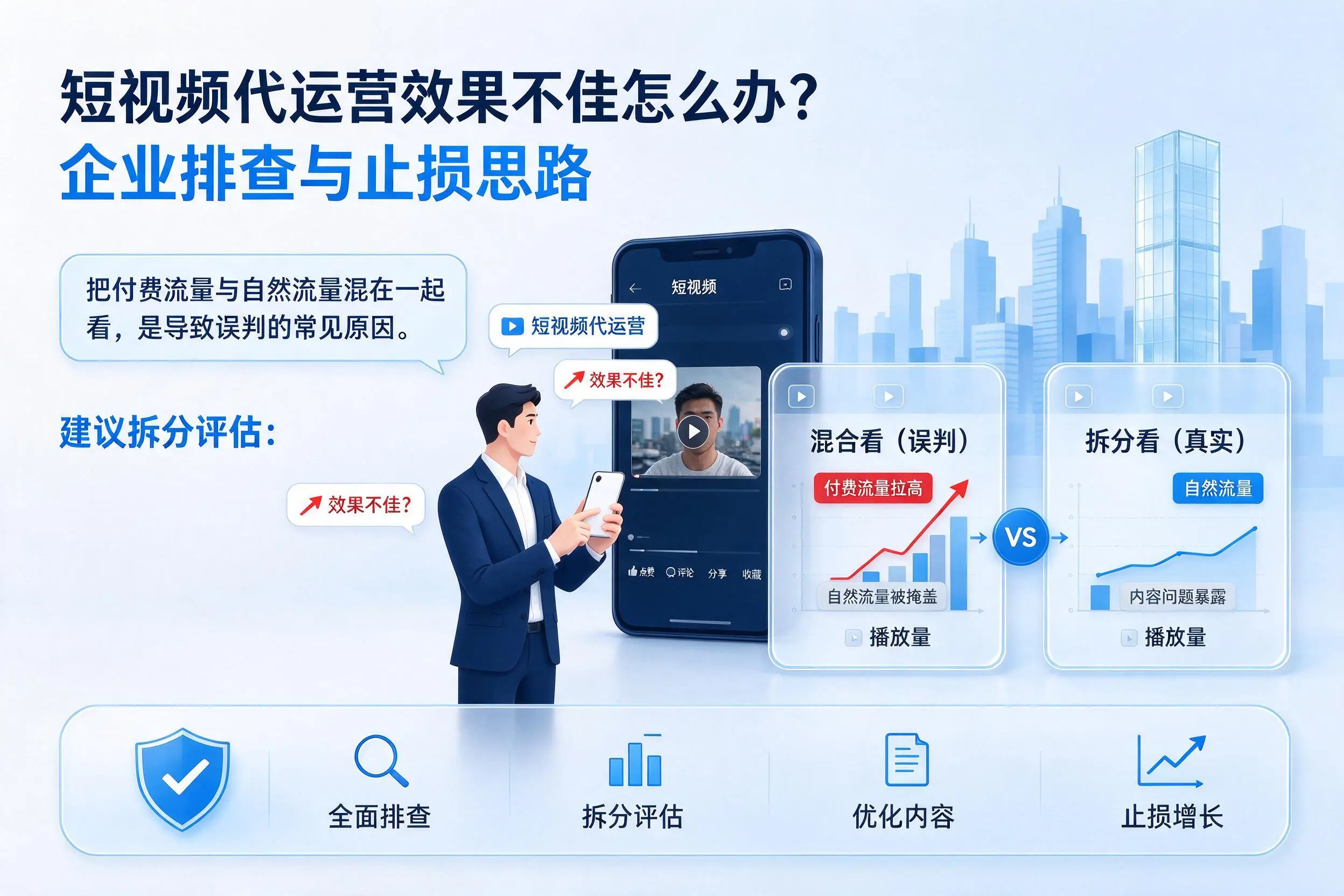 短视频代运营效果不佳怎么办？江西企业排查与止损思路