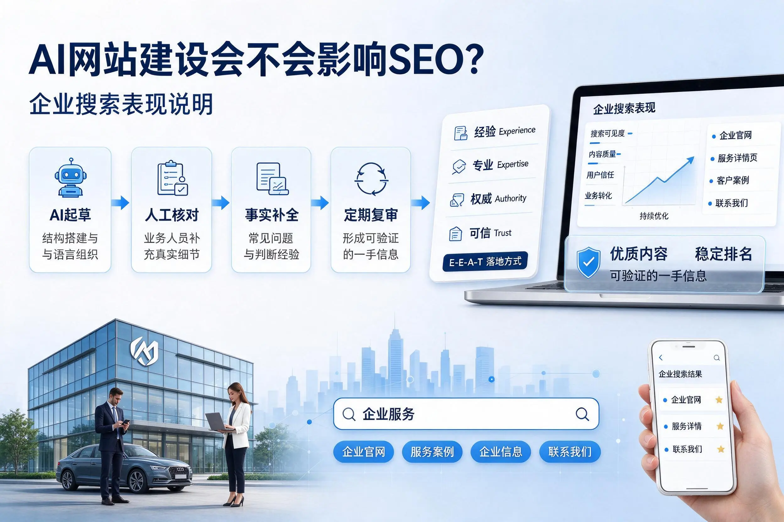 AI网站建设会不会影响SEO?江西企业搜索表现说明
