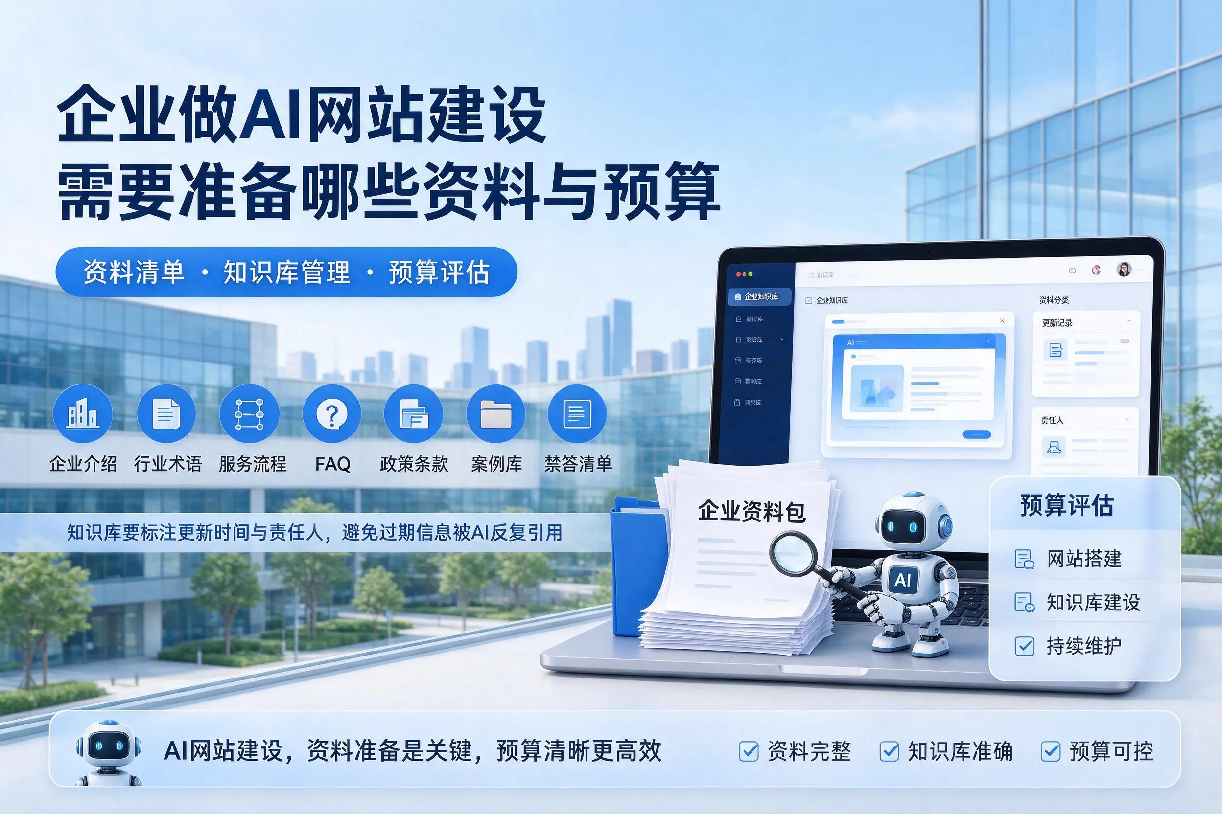 江西企业做AI网站建设需要准备哪些资料与预算